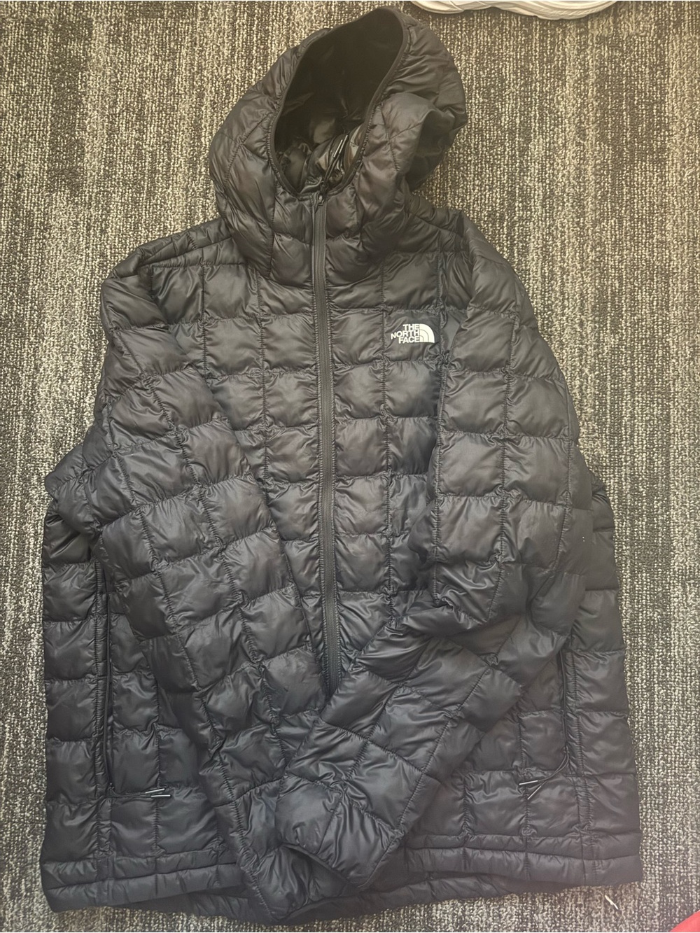 The North Face Black Quilted Hooded Puffer Jacket
